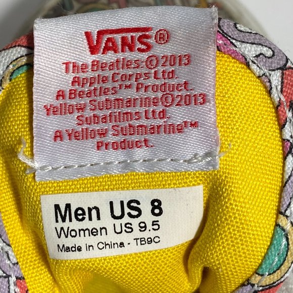 Van's Beatles Yellow Submarine Shoes All You Need - Picture 16 of 16